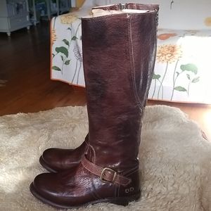 Bed:Stu Glaye Leather Boots sz 7.5 G181